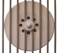 Bird cage fan heater